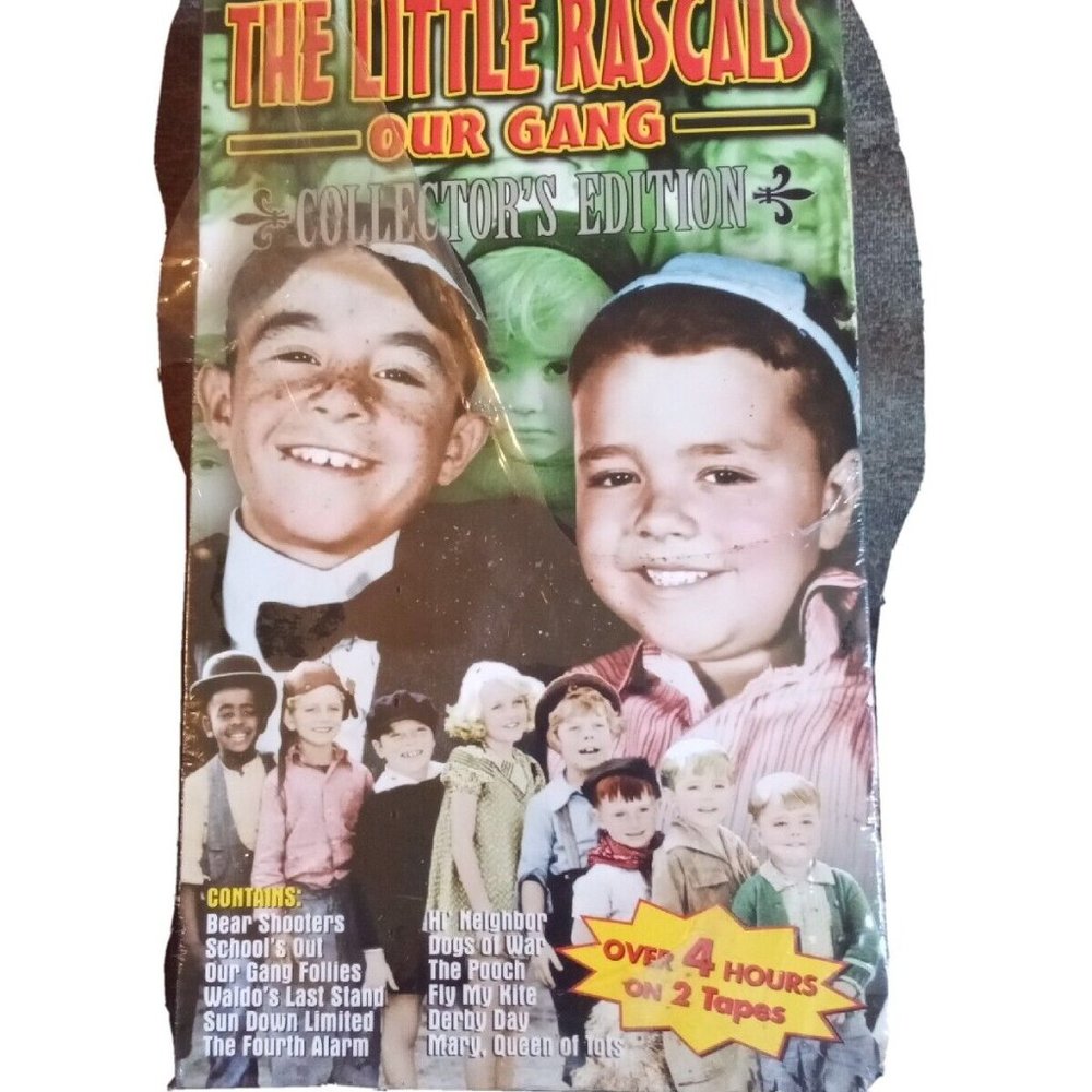 The Little Rascals Our Gang Collectors Edition 2004 Two-Pack VHS Set OPEN BOX